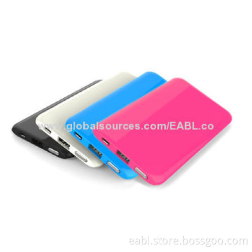 Car Charger/Adapter with Power Bank, 5,000mAh Lithium Polymer Battery, OEM/ODM, Colorful, Super thin